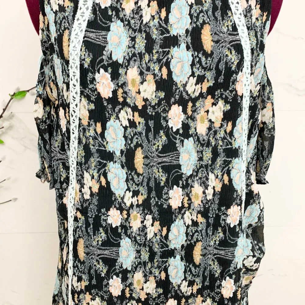 NWT Foxiedox Adora Boho Dress Cold Shoulder S NWT